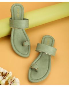 Solea Women shoes green and gold