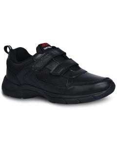 Paragon Black school world canvas men shoes
