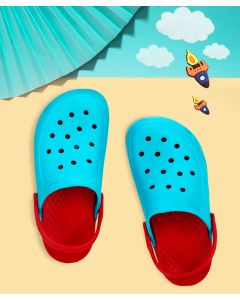Crocs red and blue kiddies shoes