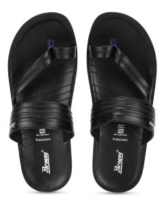 Parago black open slippers men shoes