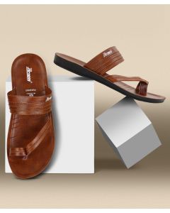 Parago Tan open slippers men shoes