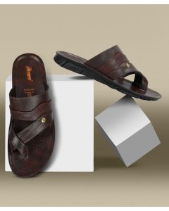 Parago Dark Brown open slippers men shoes