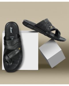 Parago Dark Black open slippers men shoes