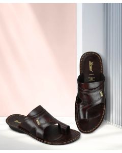 Parago heeled  Black open slippers men shoes