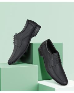 Leather Black Office Shoes for men